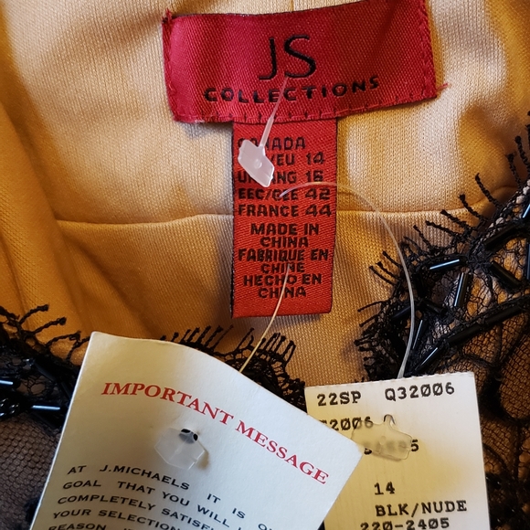 J. Michaels lace and velvet gown - Picture 8 of 9